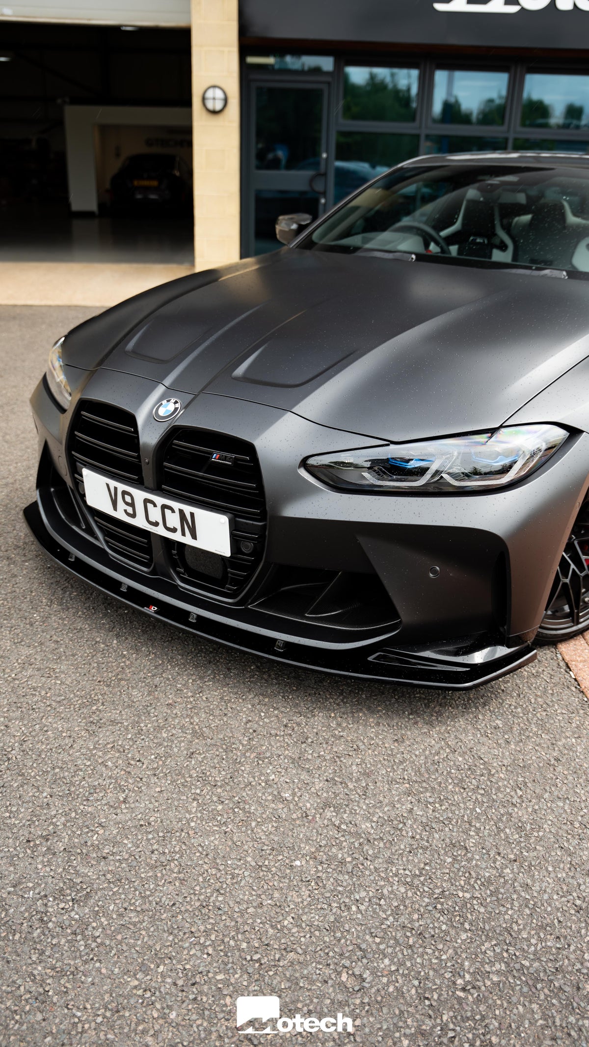 BMW G80 M3 Competition Maxton Design Gloss Black Front Splitter