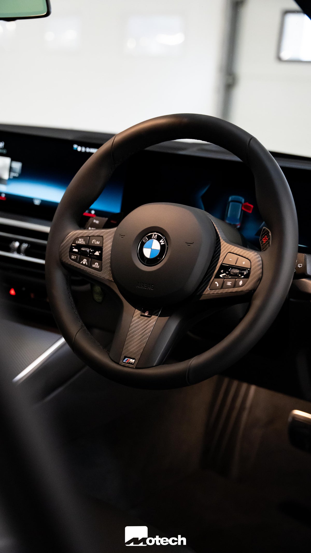 Alcantara Wrap Car Steering Wheel Airbag Interior Trim Cover For BMW M2 G87  M3 G80 G81 M4 G82 G83 M5 F95 2021 2022 2023