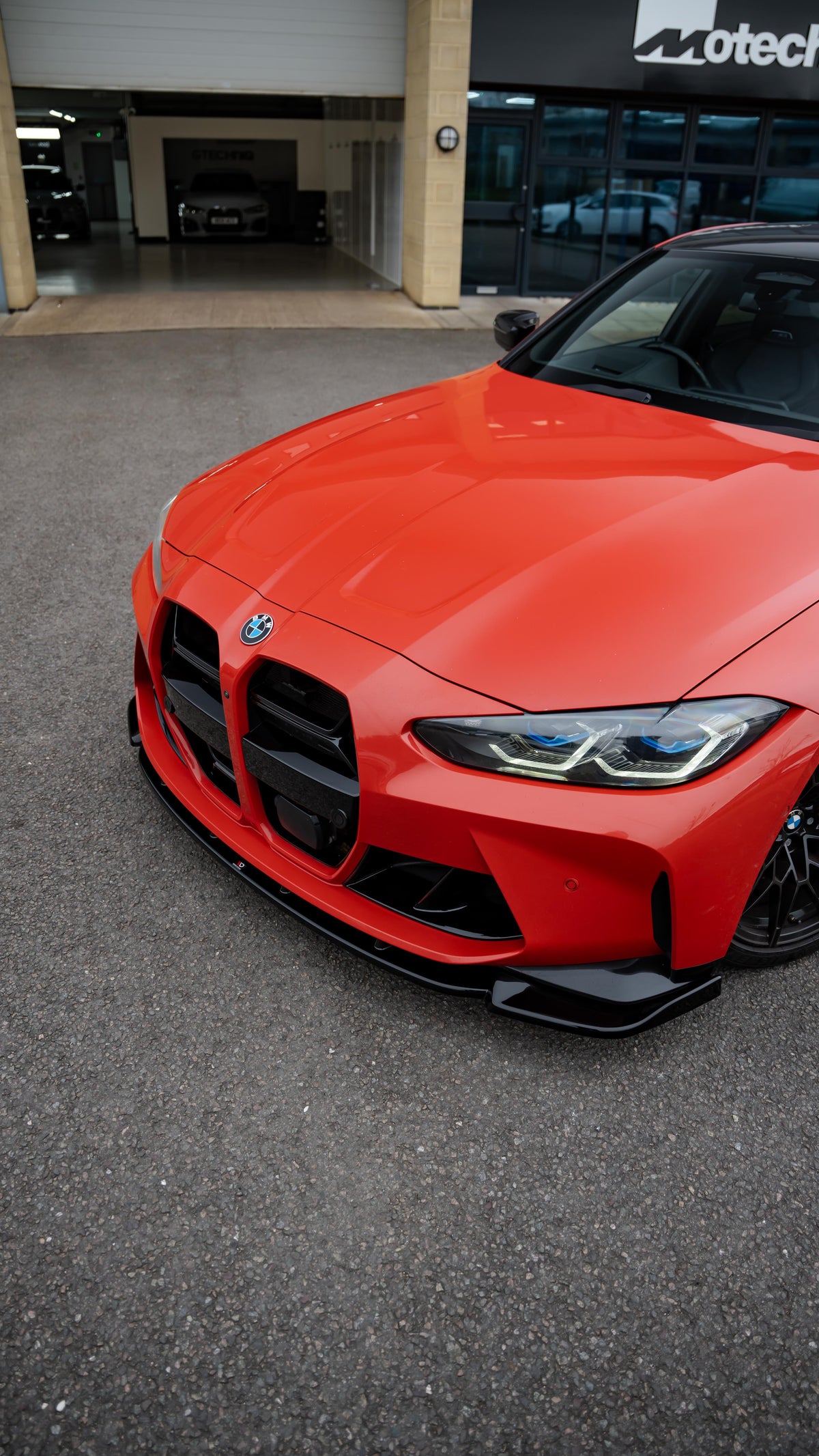 BMW G80 M3 Competition Maxton Design Gloss Black Front Splitter