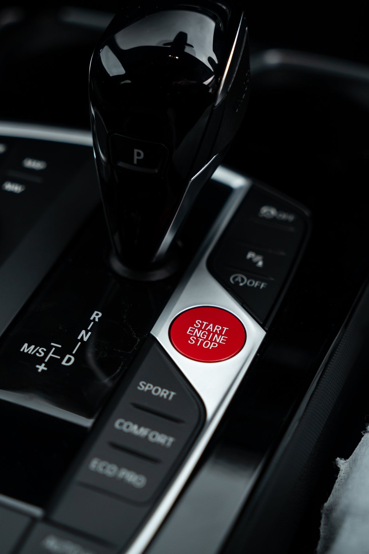 BMW GXX Red Stop Start Button